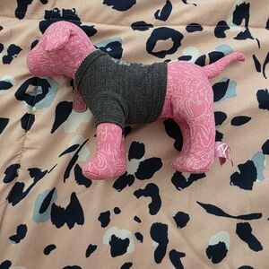PINK Victoria's Secret Pink and Gray Dog Plush